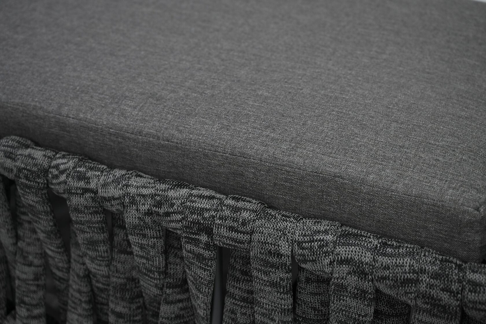 Шезлонг-лежак Besta Fiesta БИАРРИЦ алюминий роуп, черный