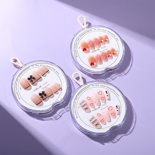 Накладные ногти с дизайном "Circle"