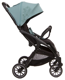 Детская прогулочная коляска Peppy Latina ART mint fresh мятная, вышивка