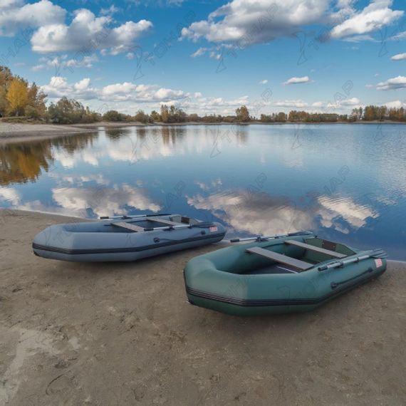 Лодка Тонар Капитан Т290 (киль+пол) зеленая