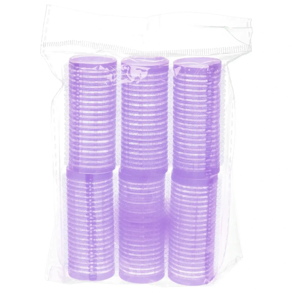 Бигуди липучки, 6шт., однотонные, цвет сиреневый, d-2,5см