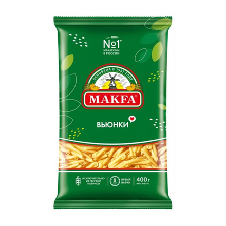 Макароны Макfa Вьюнки 400 гр
