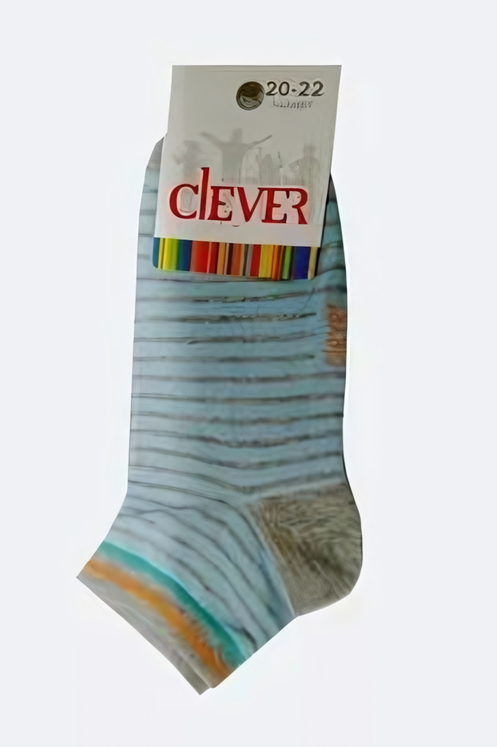 Носки для девочек С183 20р. бирюзовый, 1 шт.