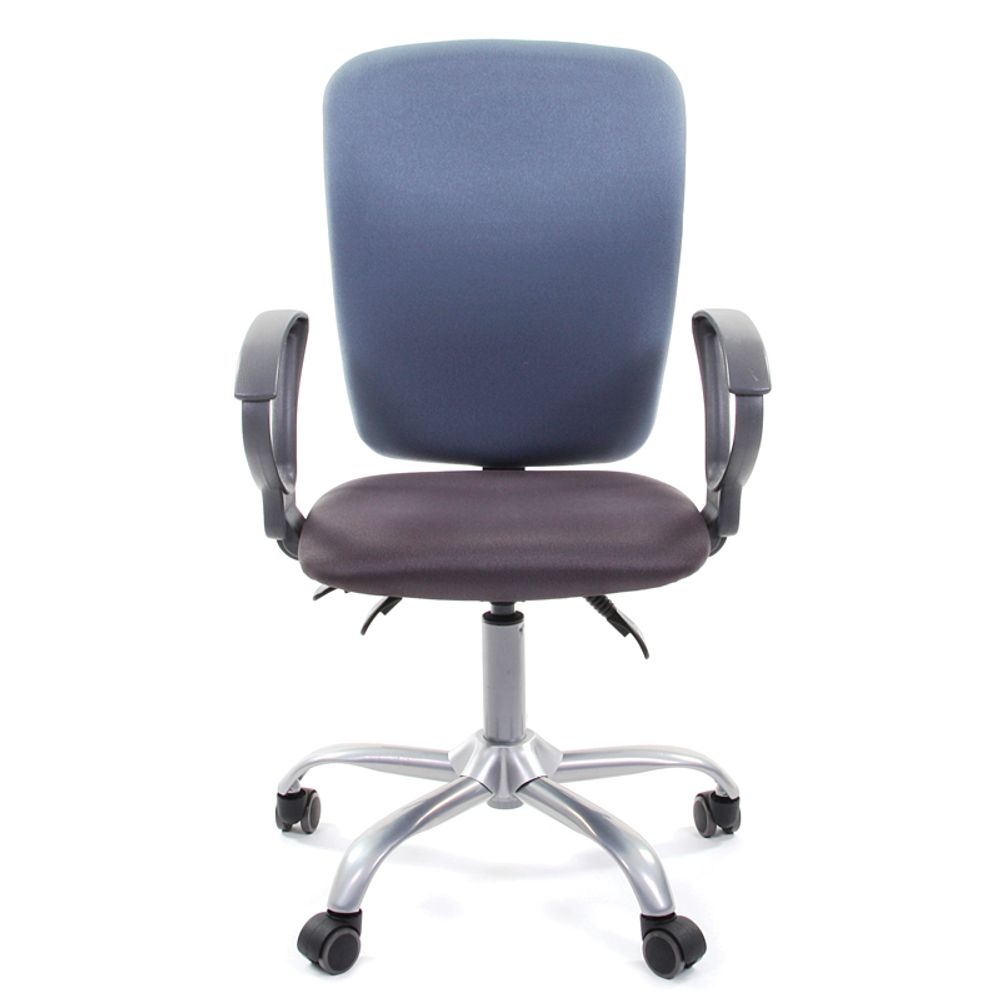 Кресло оператора Chairman 9801 CH, ткань, сиденье серое/спинка голубая, механизм качания