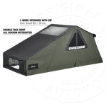 Палатка на крышу автомобиля AUTOHOME OVERZONE SMALL STANDARD, тент песочный, лестница 220 мм