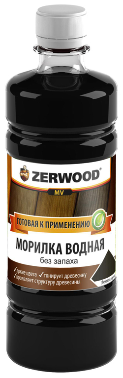 Морилка водная Zerwood MV эбеновое дерево 0,5л