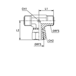 Соединение FNT ORFS 1.7/16" D22-25 (обжатая гайка)