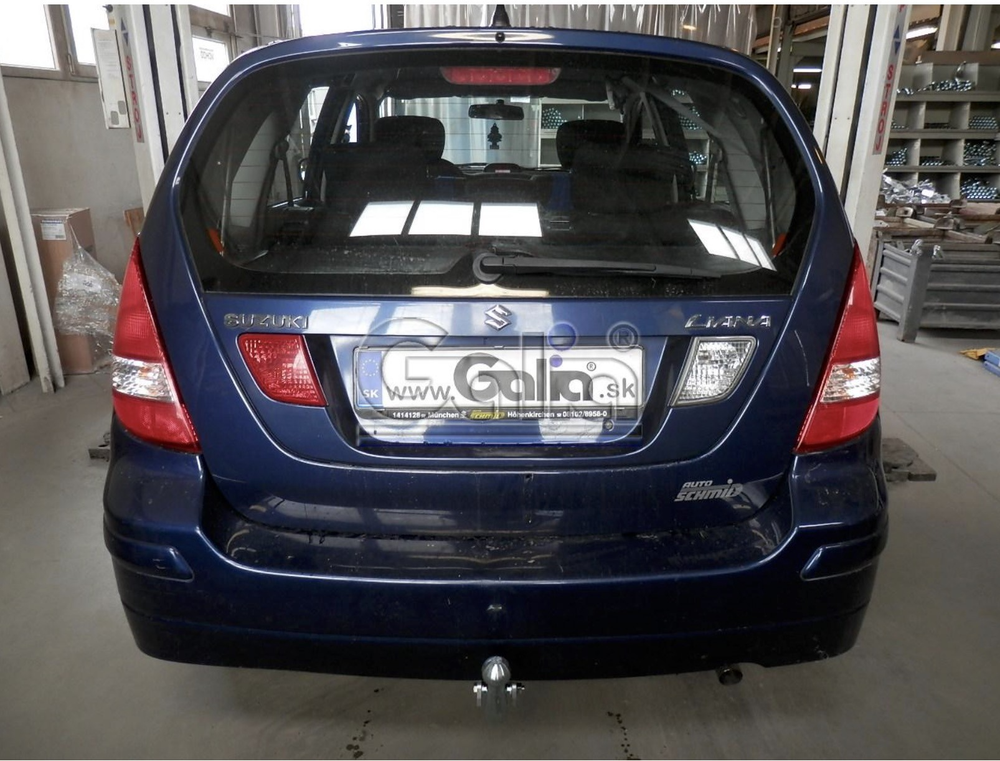 Фаркоп оцинкованный Galia S057A для Suzuki Liana хетчбек 2WD/4WD 2001-2007(паспорт и сертификат в комплекте)(без электрики)