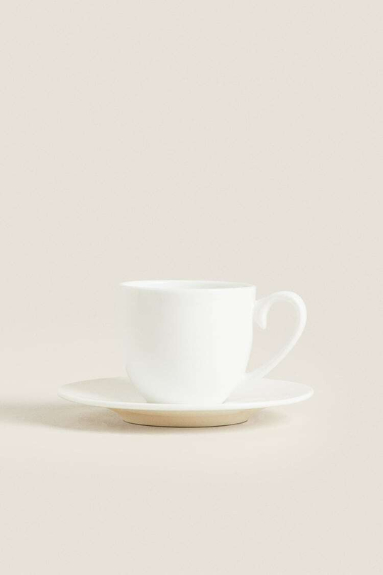 ZARA HOME КРУЖКА ИЗ ТОНКОГО ФАРФОРА, БЕЛЫЙ