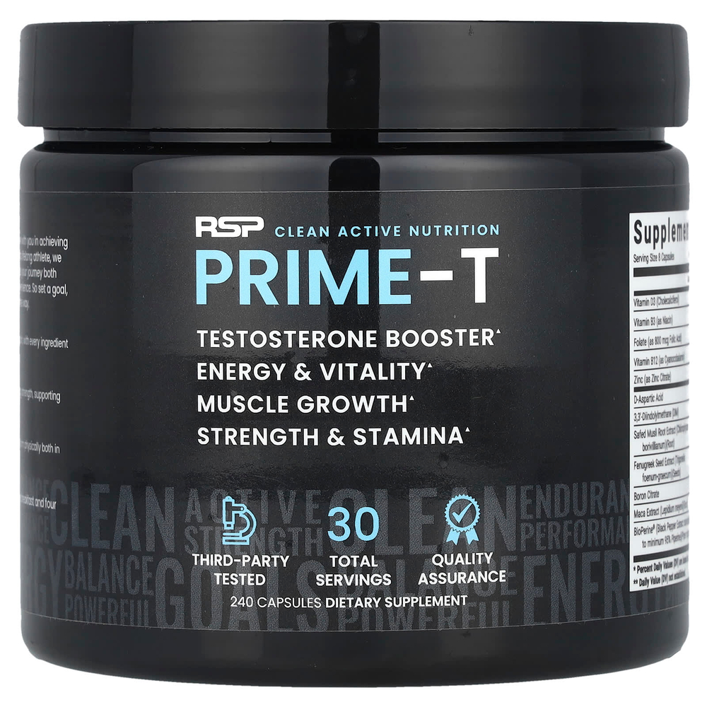 RSP Nutrition, Prime-T`` 240 капсул