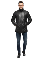 KHIMEONE Мужская кожаная куртка на меху (натуральная кожа/натуральный мех)