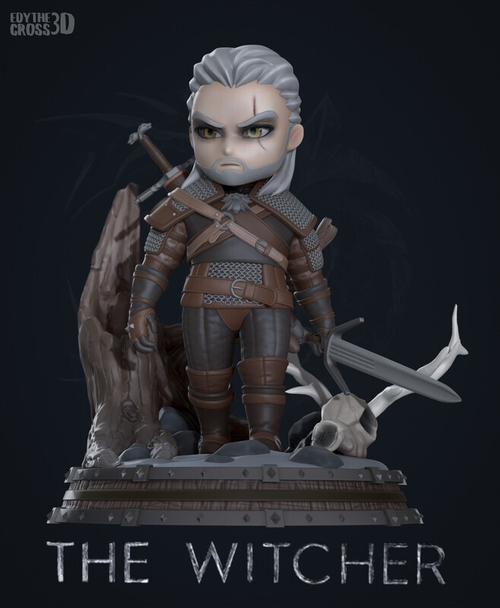 Геральт Ведьмак Geralt Witcher Chibi Funko POP Коллекционная Фигурка Аниме