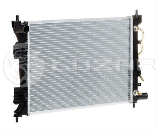 Радиатор основ. алюм. Hyundai Solaris Kia Rio (10--) 1,4i 16V/ 1,6i 16V 6АТ унив. паяный (LUZAR)
