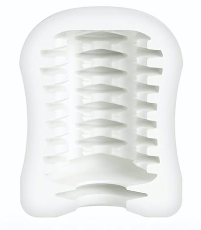 Компактный мастурбатор MasturbaTIN Ribbed Ricky (Цвет: белый)