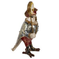 GAEM Фигурка декоративная с часами "Попугай" (LR44х1 н/п), L12 W13 H23 см