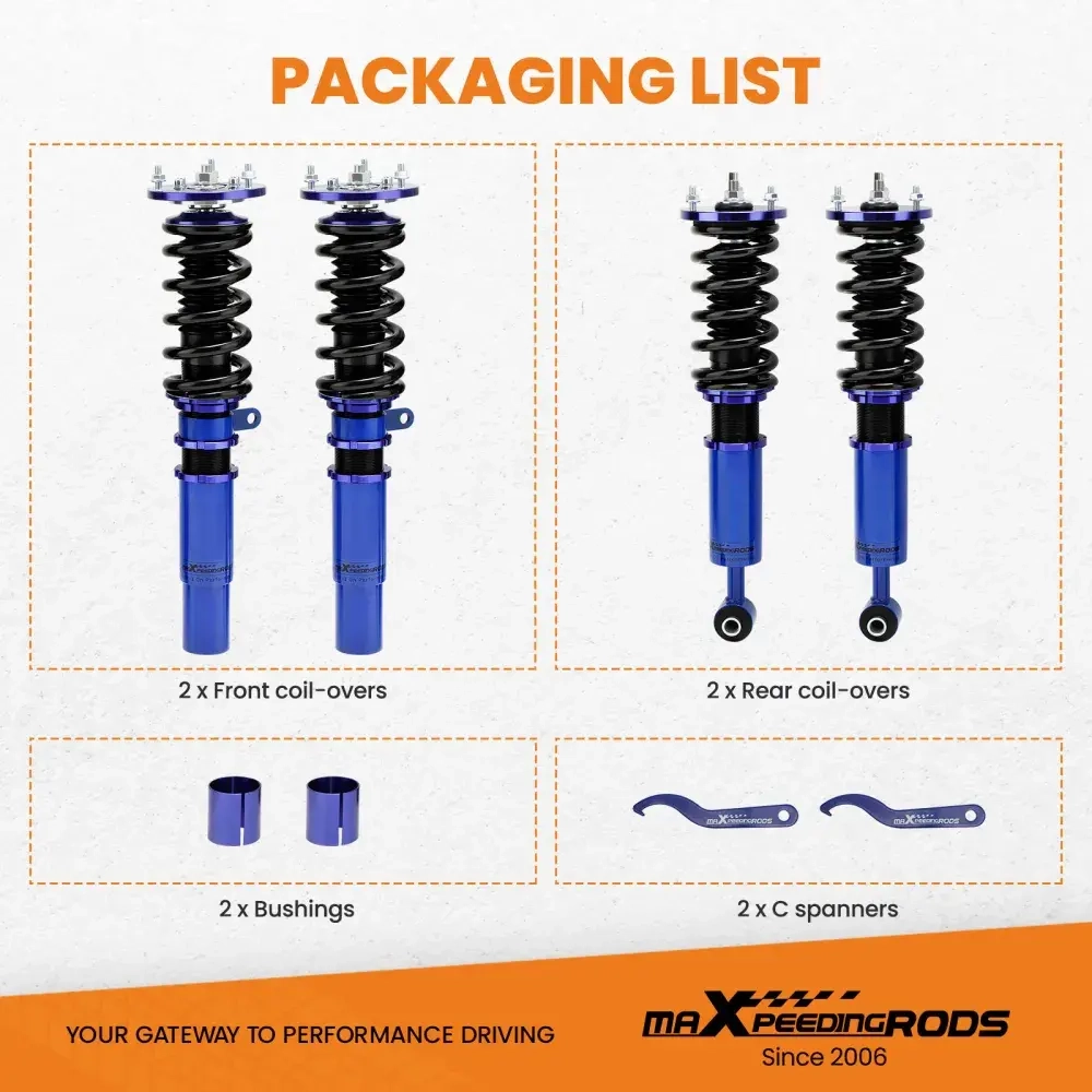 Комплект для BMW 5 Series 1996 - 2003 E39 525i 530i 528i 540i Shock Absorbers Coilovers suspension Kitlowering kit