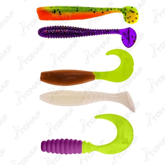 Набор приманок Крупный окунь 5шт/упак SET#3 (HS-PBP2-SET3) Helios