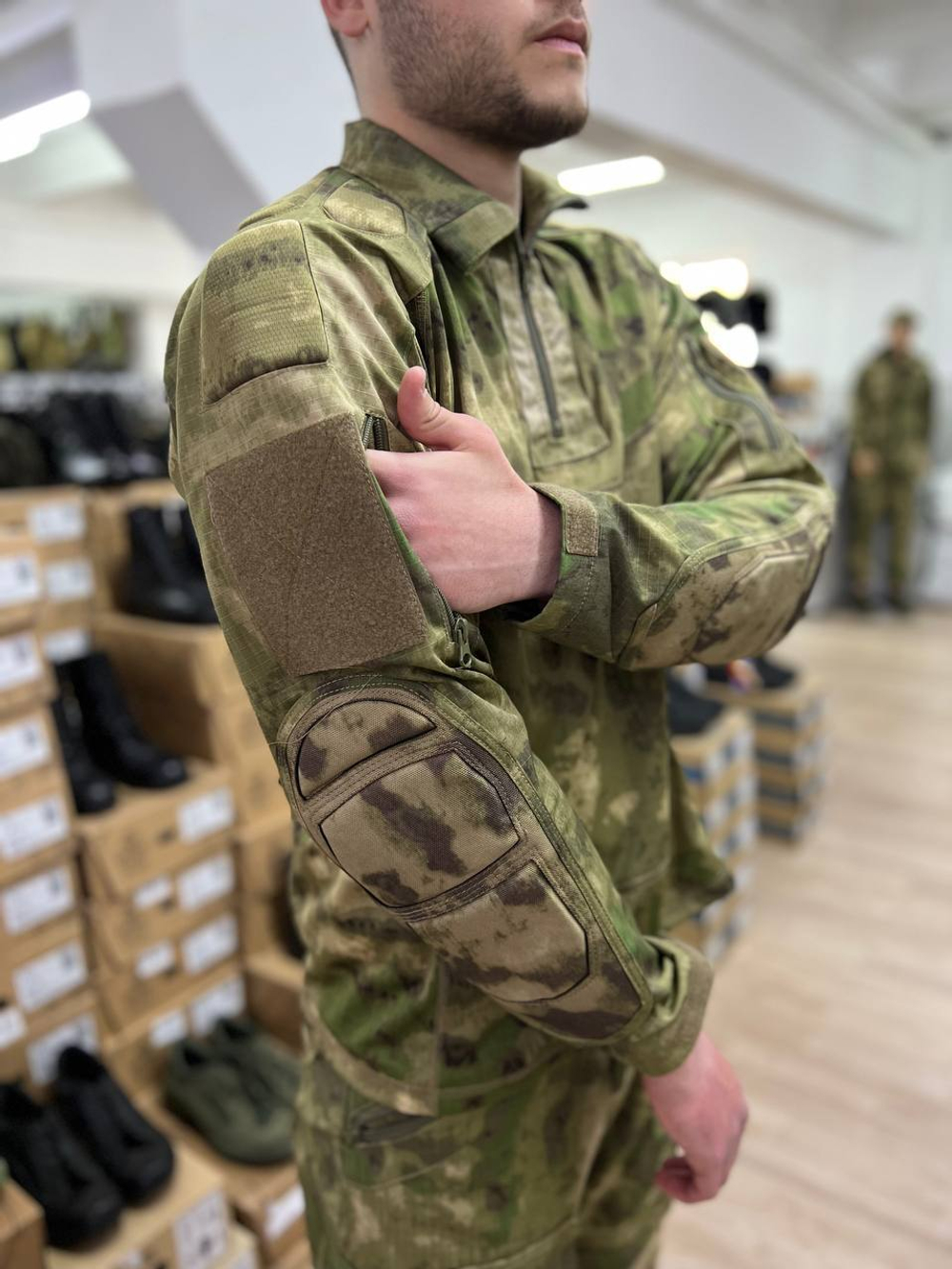 Тактический костюм G3 с защитой локтей и коленей / мох