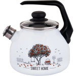 Чайник эмалированный 3л со свистком «Apple Tree» Appetite