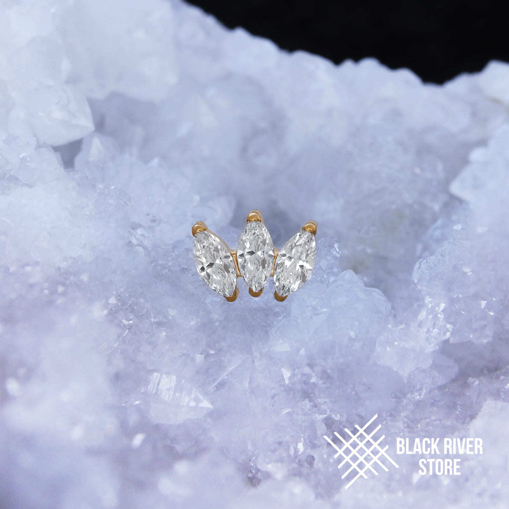 3K Marquise v.2 Crystal PVD Yellow