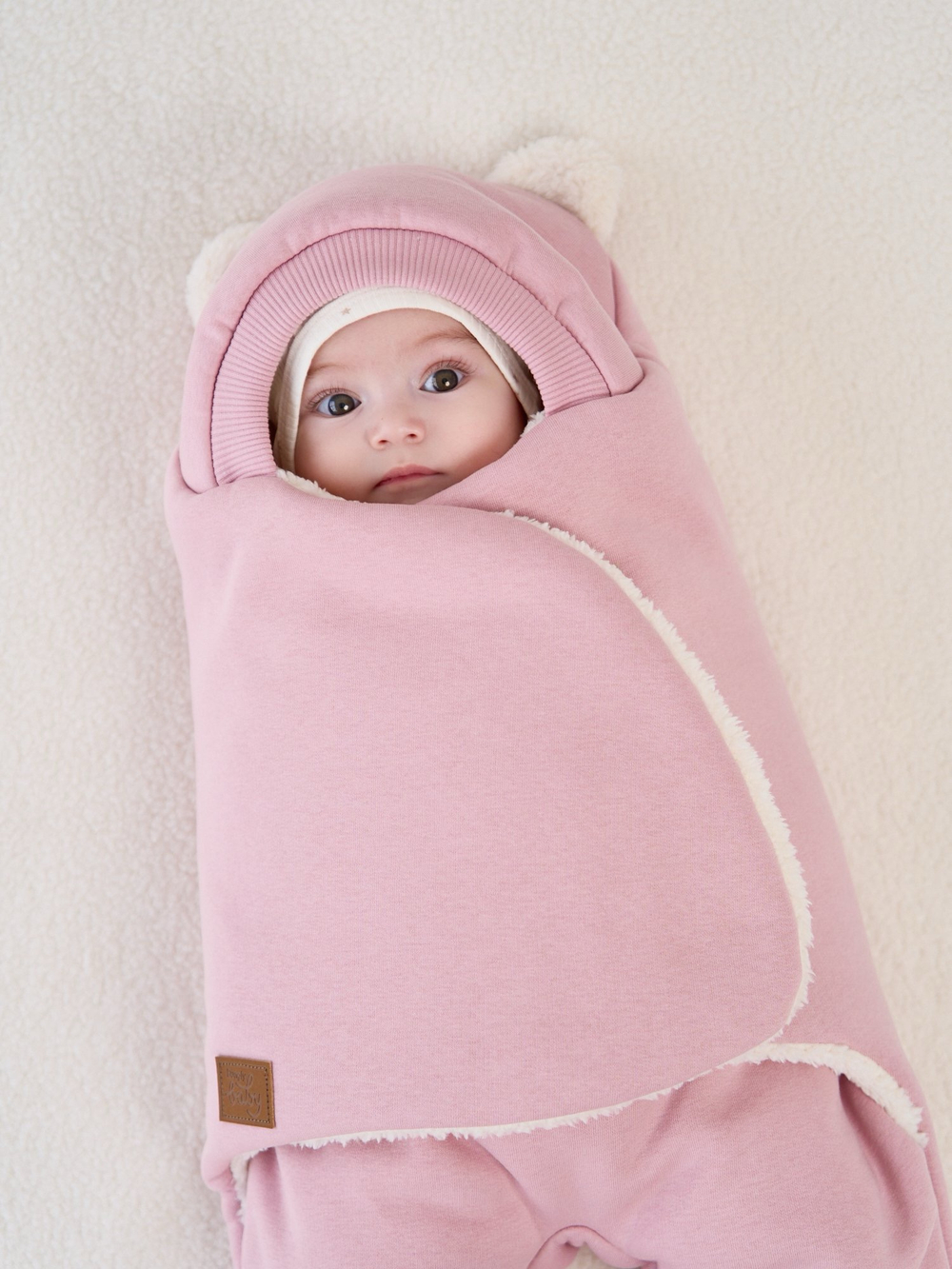 Конверт-звездочка "Пудра" с прорезями для ремней безопасности