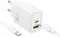 Adapter Сетевое зарядное устройство HOCO N63 White + USB Type-C - USB-C Cable