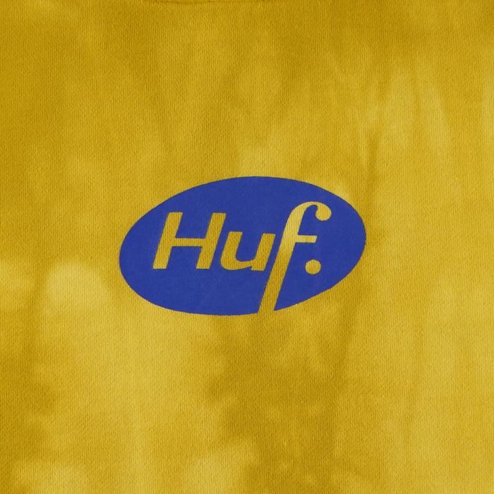 Толстовка мужская HUF Relax Tiedye артикул:PF00345-YELLW - купить в магазине Дайс
