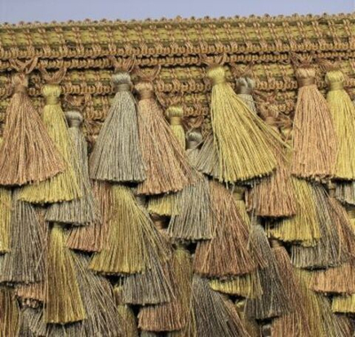 Бахрома для штор с кисточками, ш. 9,5 см, 10419