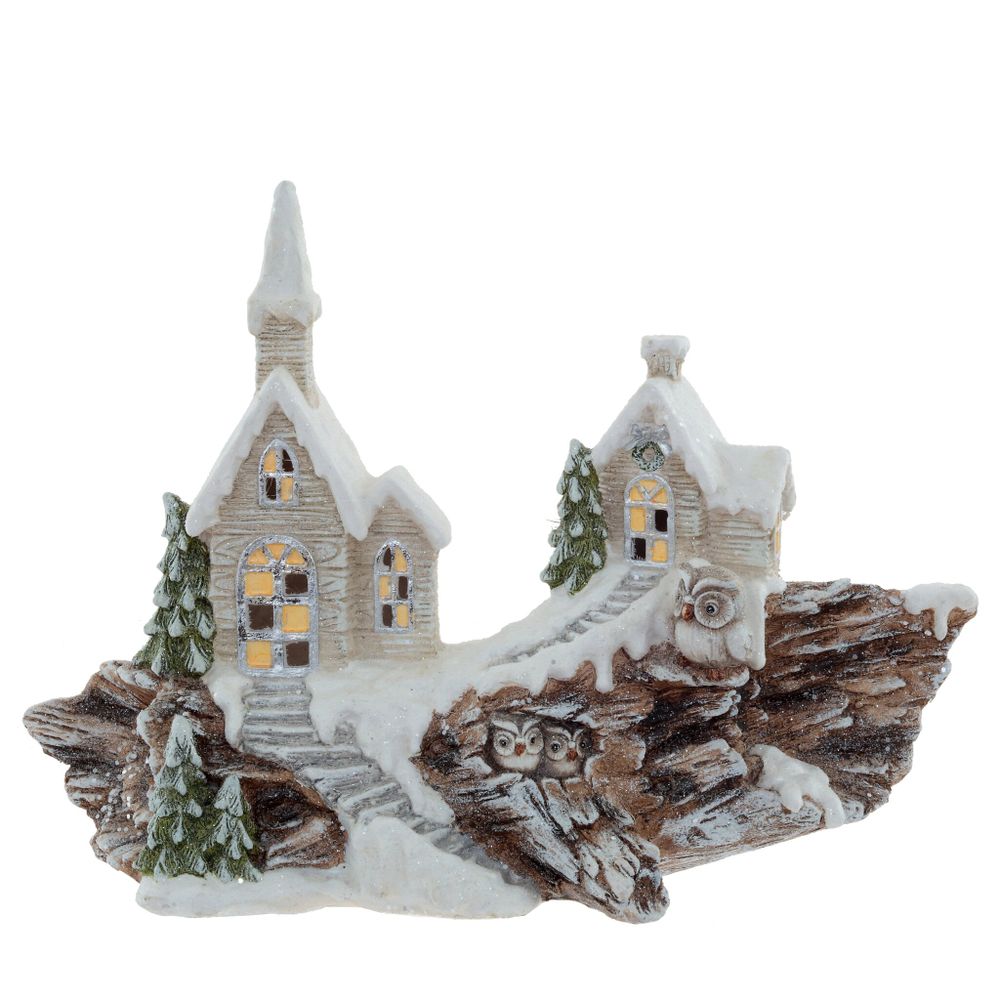 GAEM Фигурка декоративная "Домик" (подсветка, 3xAAA), L66 W23 H48 см