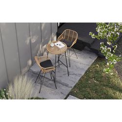 Стул барный Vetle Bent, ротанг