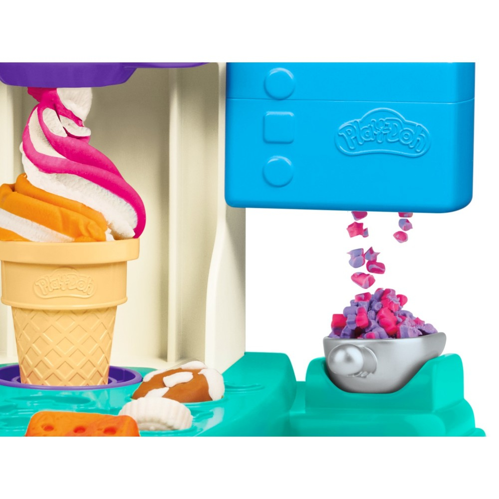 Play-Doh - Ciastolina Леденцовая Лавка Радужные витые мороженое + аксессуары G0028