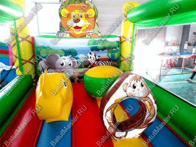 Коммерческий надувной батут "Львёнок" 4*3.5*3 м