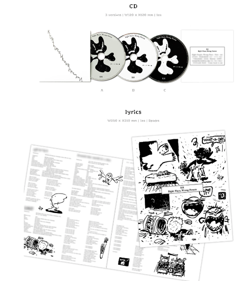 Альбом RM (BTS) - 2ND ALBUM Right Place Wrong Person