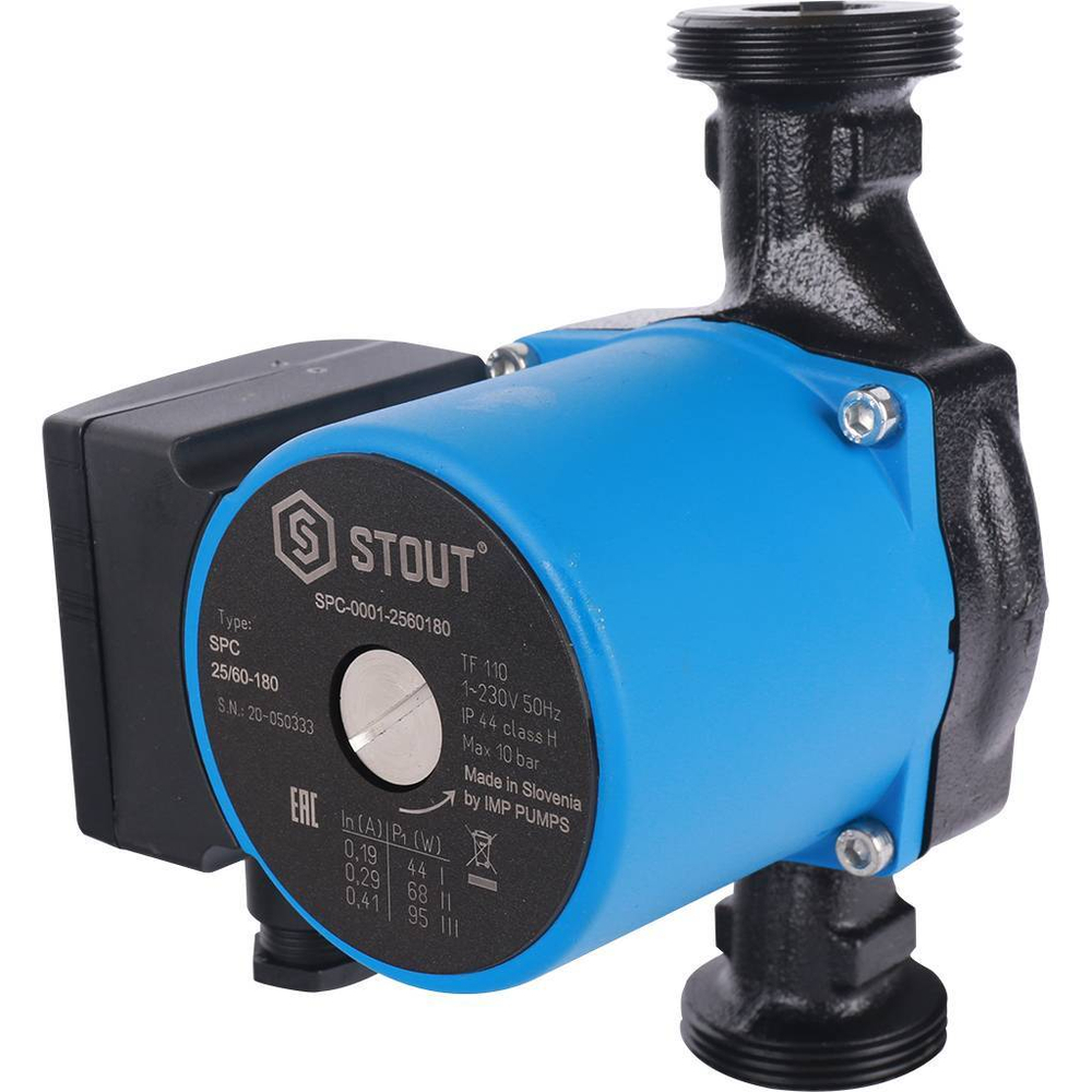 Насос циркуляционный STOUT 25/60-180          7426