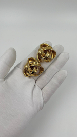 Крупные серьги узелки