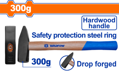 Молоток слесарный 300 гр (6/36) WADFOW WMB1303