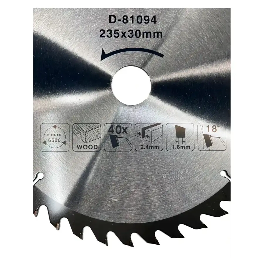 Пильный диск для дерева 235x30x2.5/1.6x40T Makita D-81094