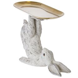 GAEM Фигурка декоративная "Заяц" с подставкой, L20 W8,5 H15 см