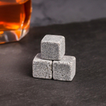 Новый год. Новогодний набор камней для виски Man energy, 3 шт