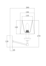 Настенный светильник (бра) Maytoni MOD064WL-01N