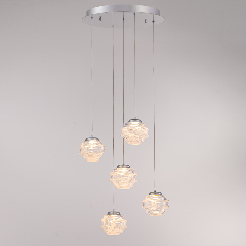 Подвесной светильник MD25030003-5A chrome/clear