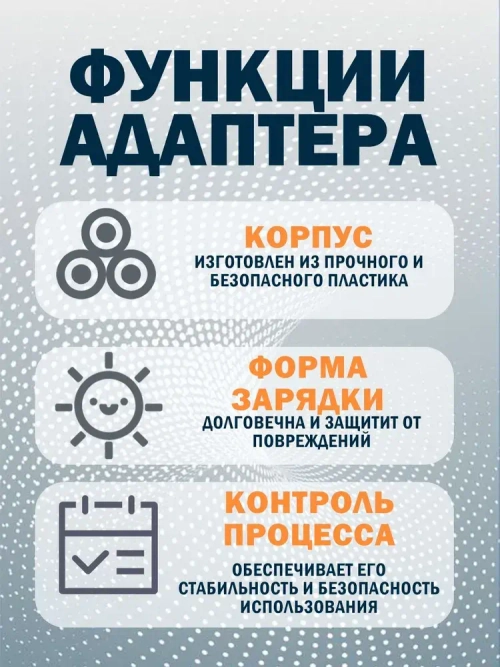 Зарядное устройство с контроллером для аккумуляторов 12 Вольт 2А Li-Ion, длина кабеля 1,5 м