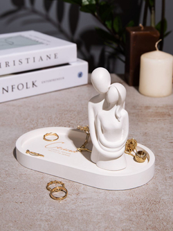 Статуэтка на подносе "Семья самое тёплое место на земле"