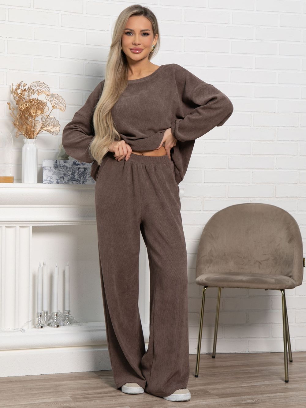 Костюм Августа ХИТ (коричневый) К15147-5М LT Collection