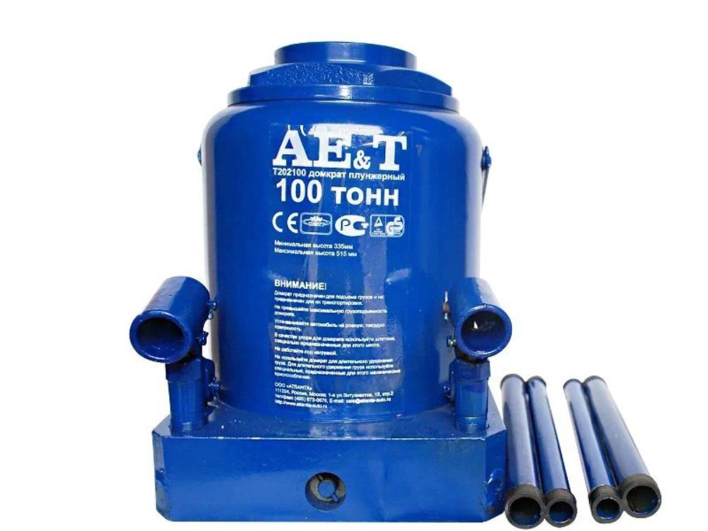 Домкрат бутылочный 100 тонн AE&amp;T T202100