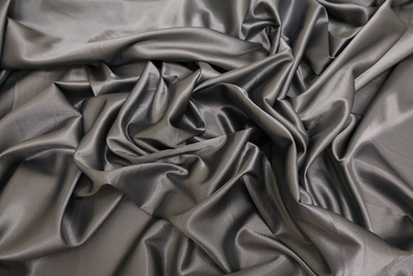 Атлас стрейч серый