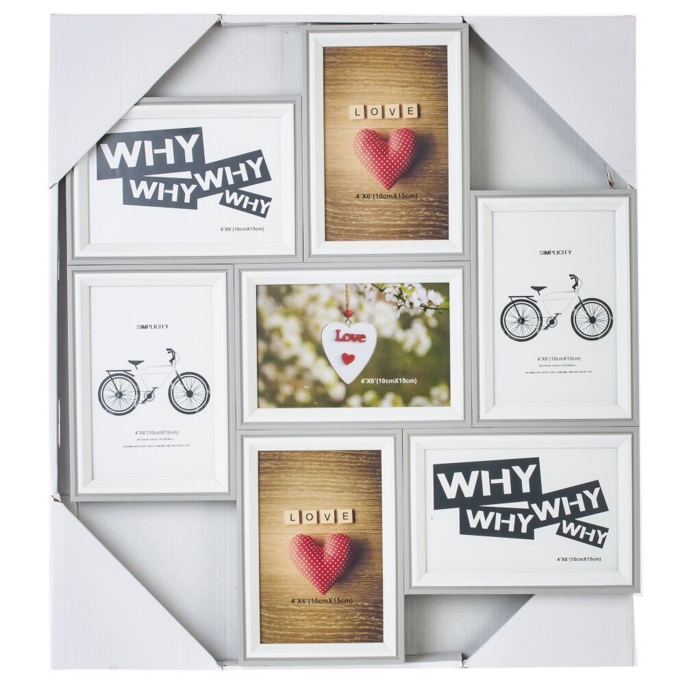 GAEM Фоторамка-панно для 7-ми фото, L41 W2 H46 см