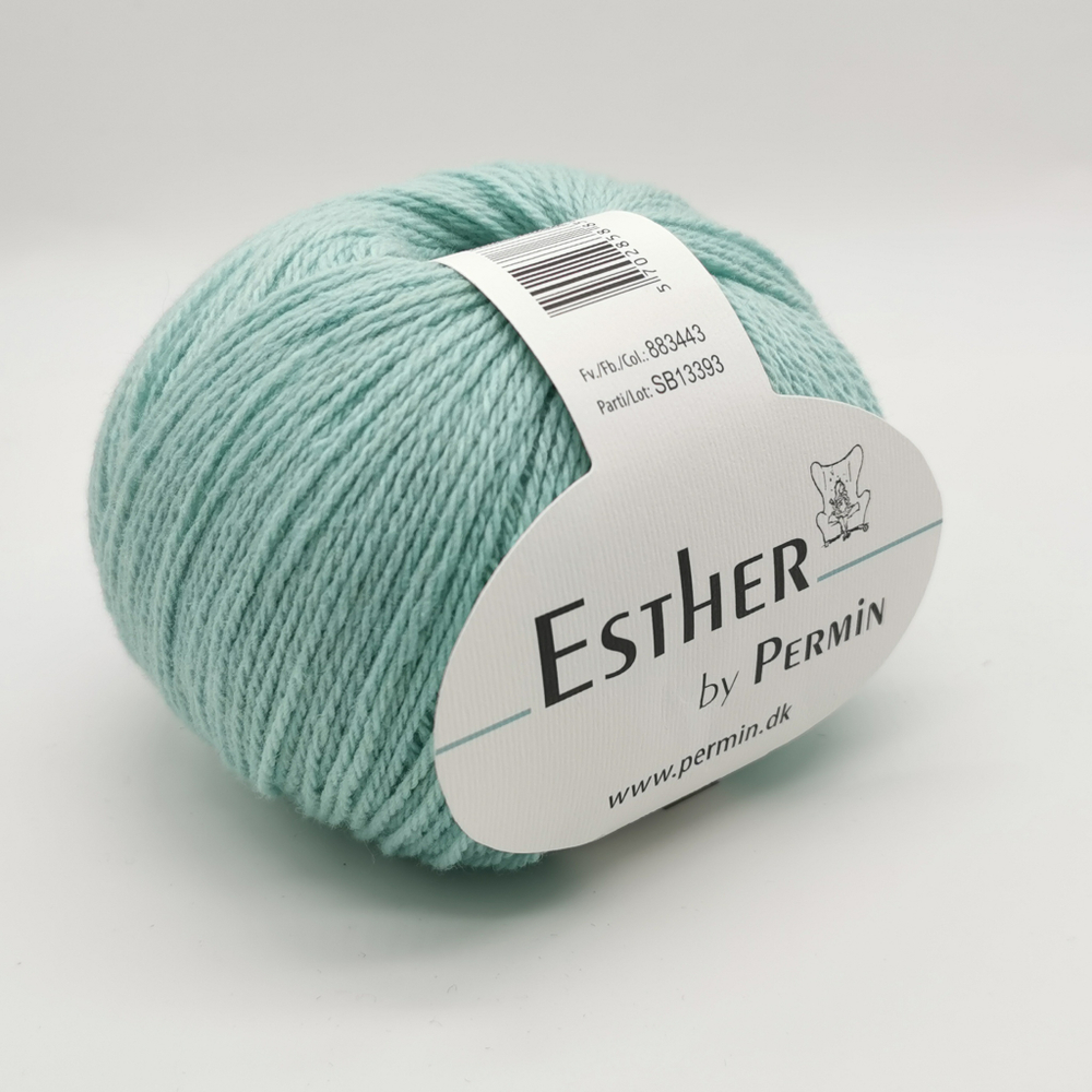 Пряжа для вязания PERMIN Esther 883443, 55% шерсть, 45% хлопок, 50 г, 230 м PERMIN (ДАНИЯ)