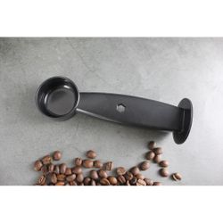 Ложка для дозирования и трамбовки с темпером черная пластик Barbossa