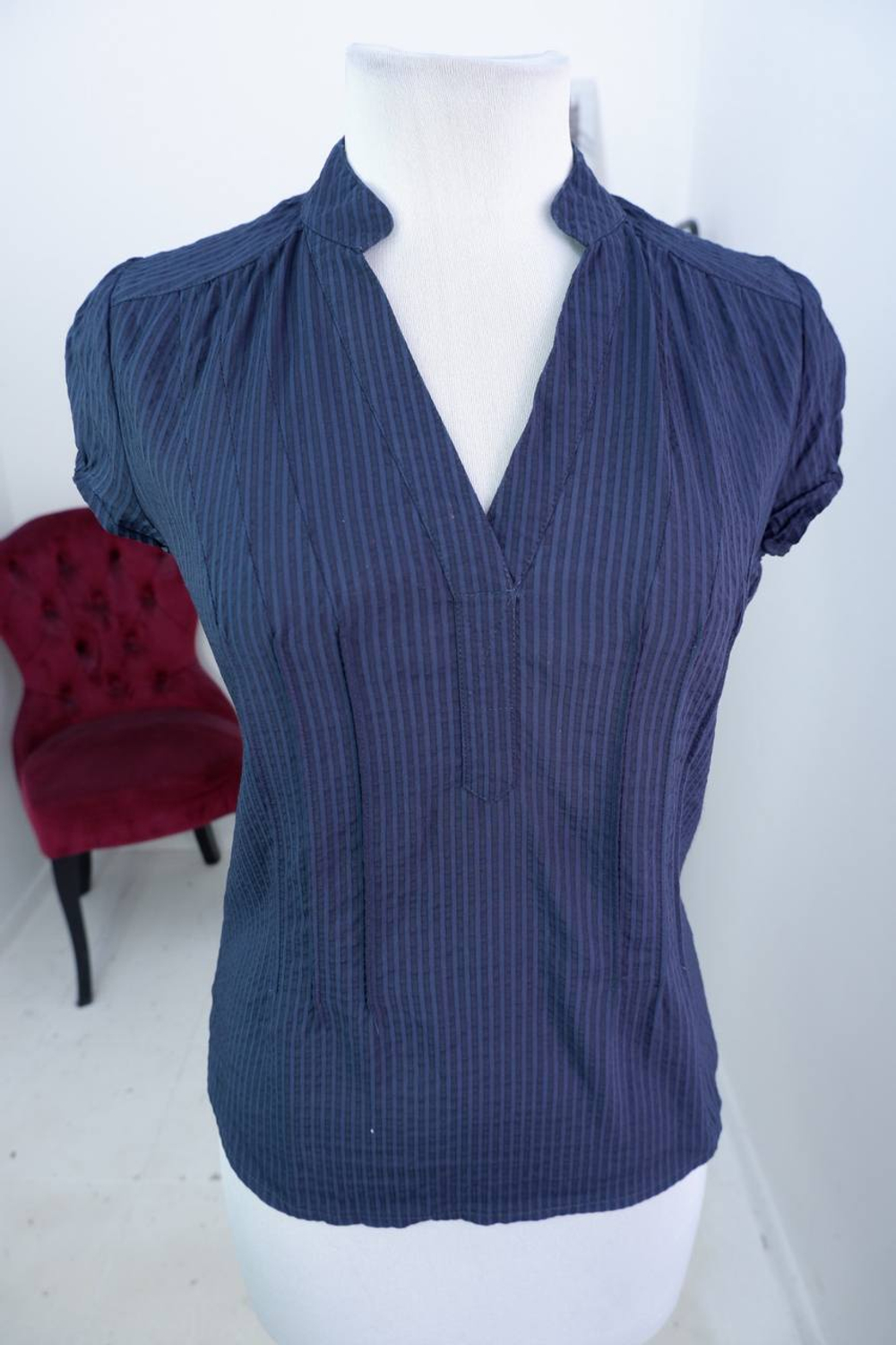 Блузка Zolla в полоску, маркировка S, визуально на 44 размер